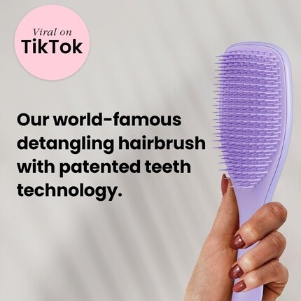 Tangle Teezer Расческа для волос Naturally Curly Wet Detangler для волос 3C - 4C уменьшает пушистость Purple Passion Galactic Blue 1 шт. — фото 2