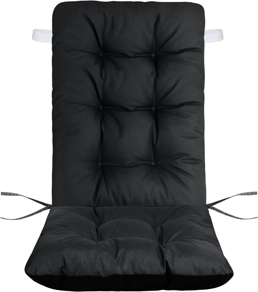 

Подушка на садовое кресло SILLA DUO 125x50 см Графит Водонепроницаемая подушка на садовое кресло Подушка сиденья крепится к стулу Наполнитель подушки Силиконовый шарик Domarex, серый
