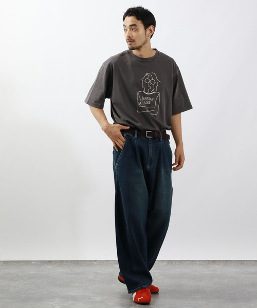 

Футболка с ручным принтом BAYFLOW, желтая