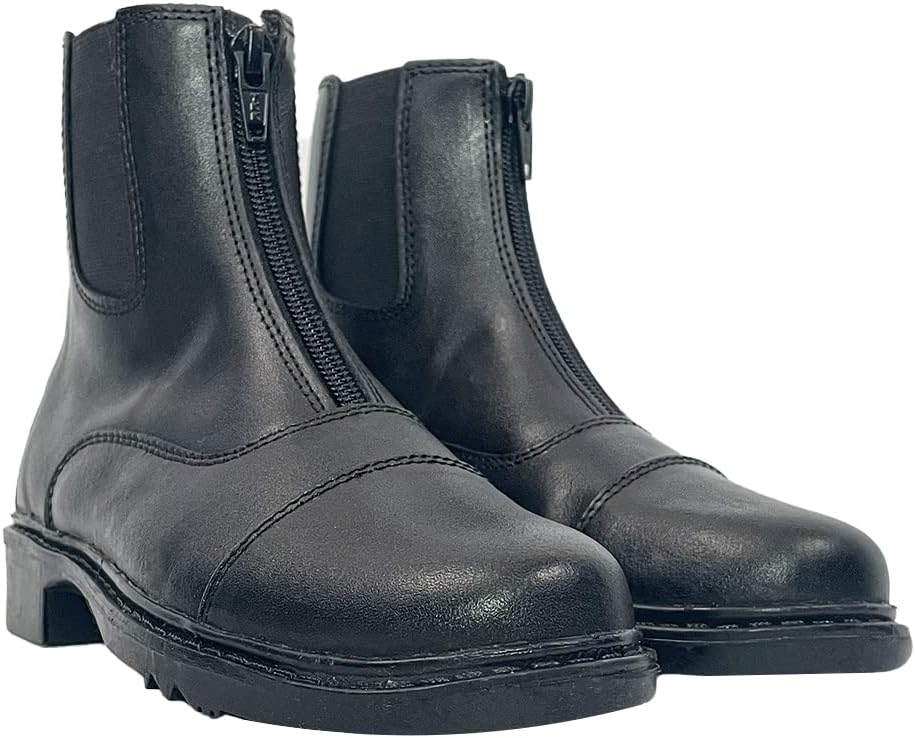

Ботинки для верховой езды TuffRider Perfect Front Zip Paddock Boot, Детские, 3 Big Kid Black