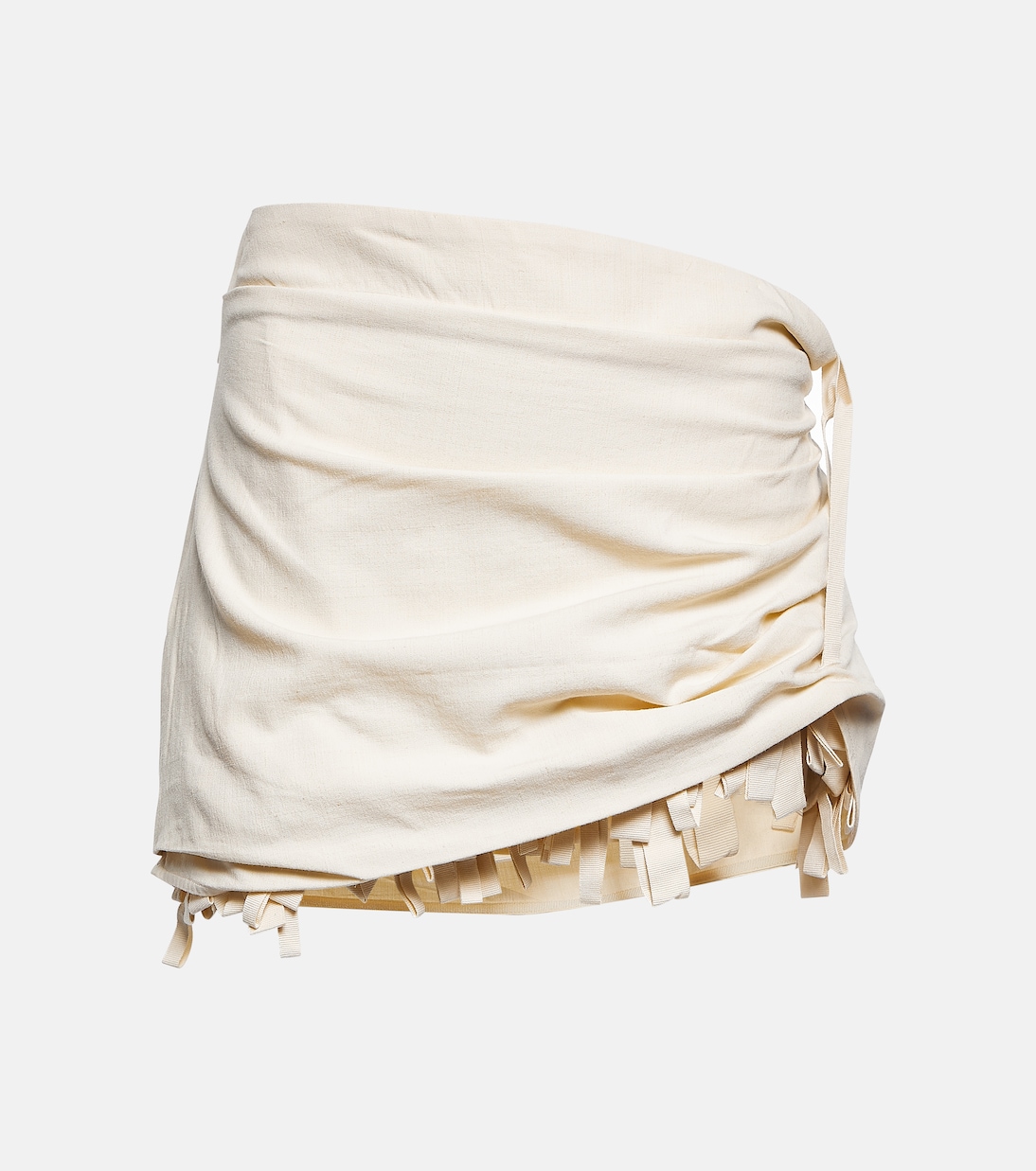 

Мини-юбка с оборками Artichaut Jacquemus, белый
