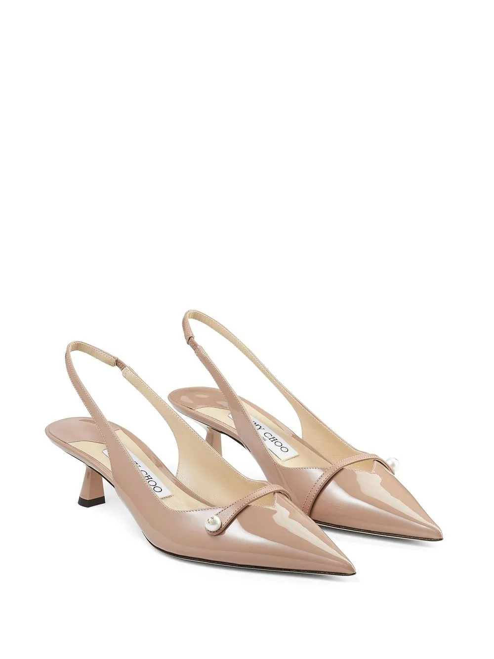 Туфли Amita 45 с ремешком на пятке JIMMY CHOO, розовый — фото 2