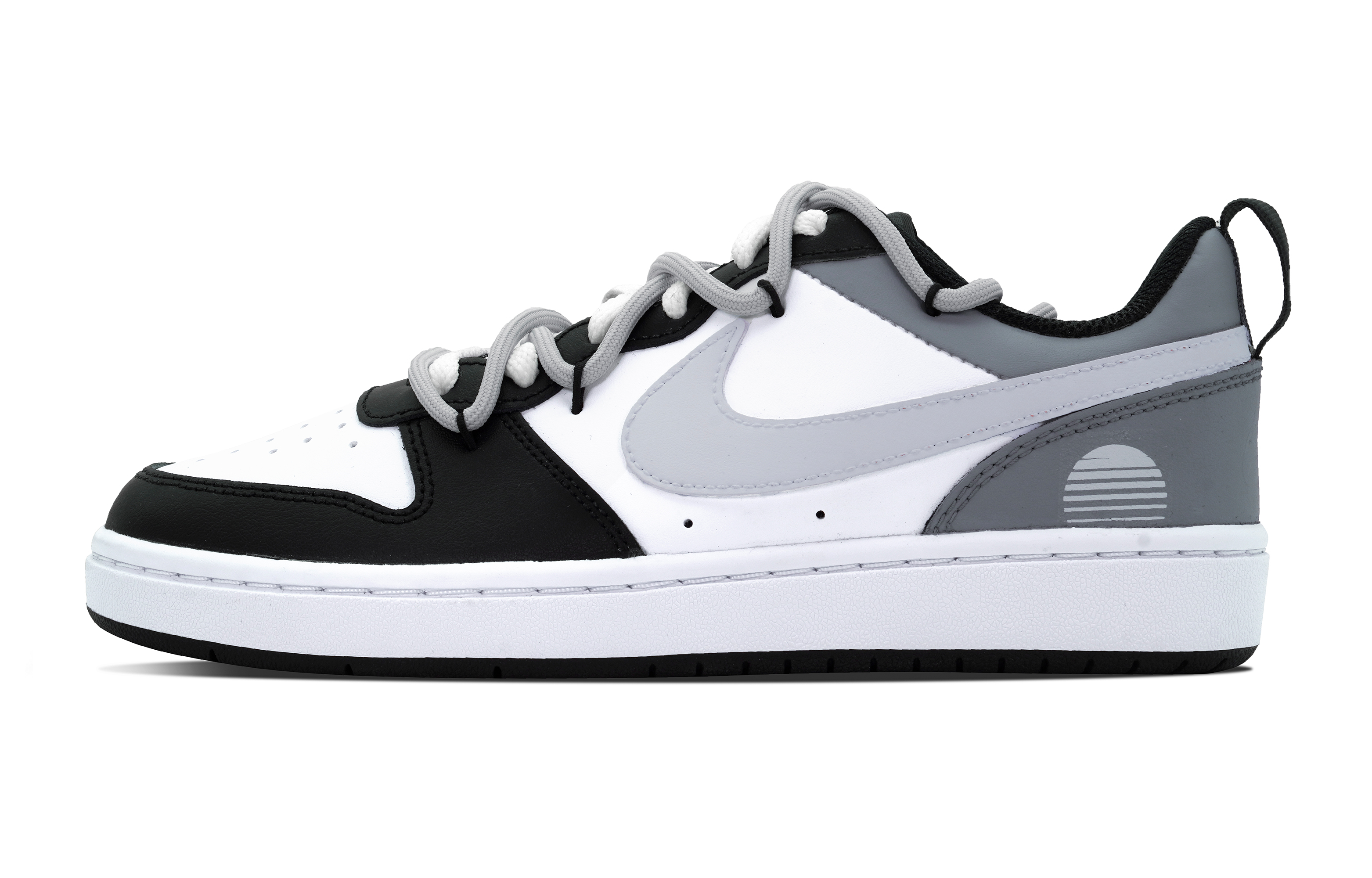 

Обувь для скейтбординга Court Borough для детей, начальная школа Nike, цвет Black White Gray