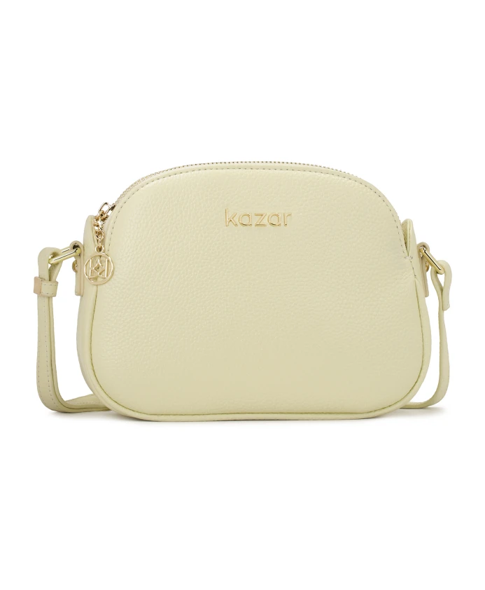 

Кожаная сумка с длинным ремешком Kazar, желтый