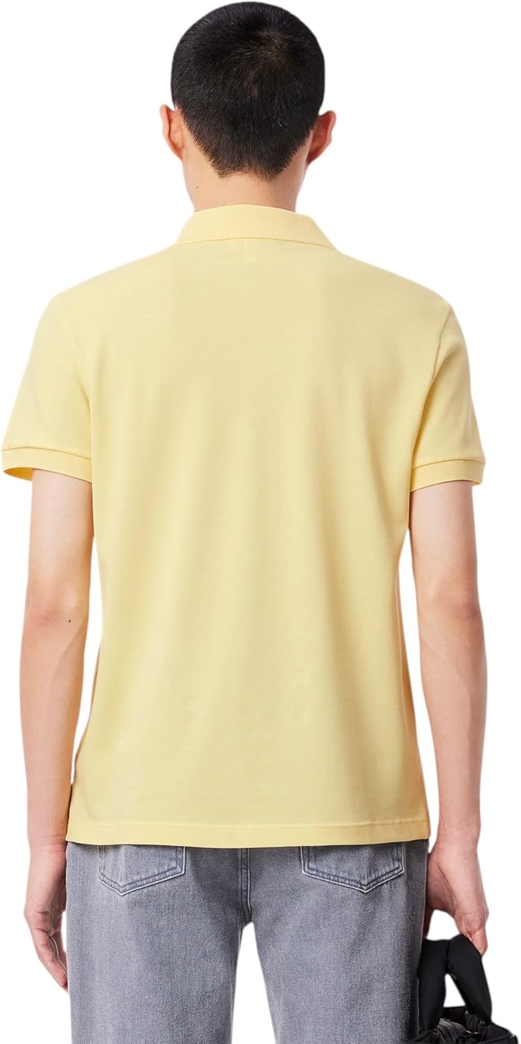 Lacoste мужская классическая поло без пуговиц, Yellow — фото 3
