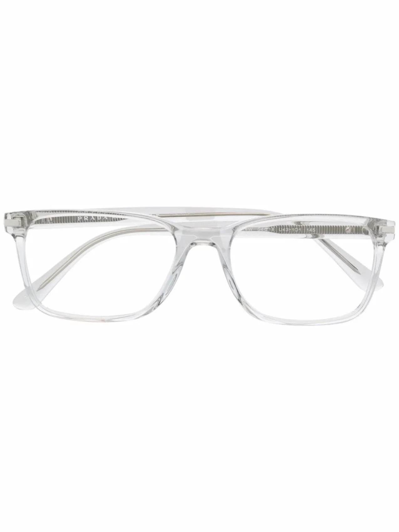 

Очки в квадратной оправе Prada Eyewear, нейтральный