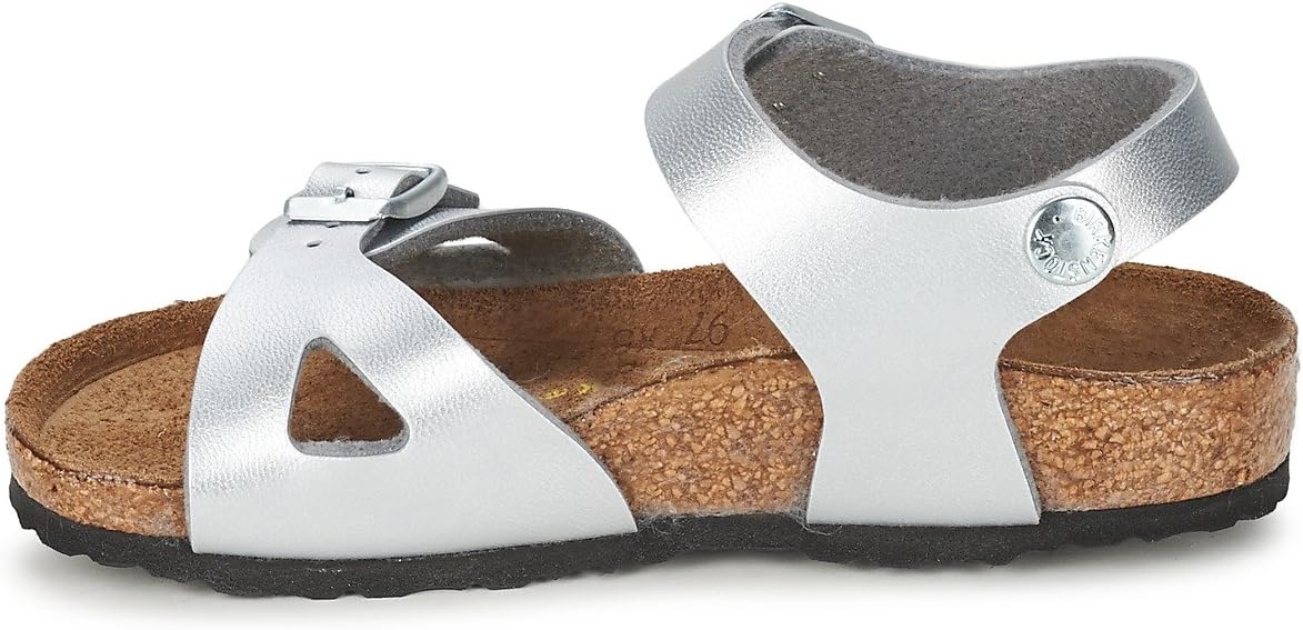 Сандалии Birkenstock Milano унисекс для взрослых, серебро — фото 4