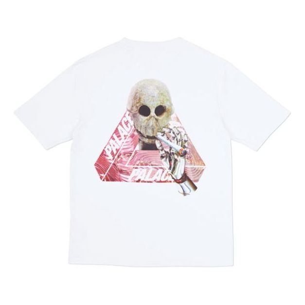 

Футболка PALACE Skeledon White Triangle Skeleton Pattern Short Sleeve Unisex PAL-SS18-076, белый