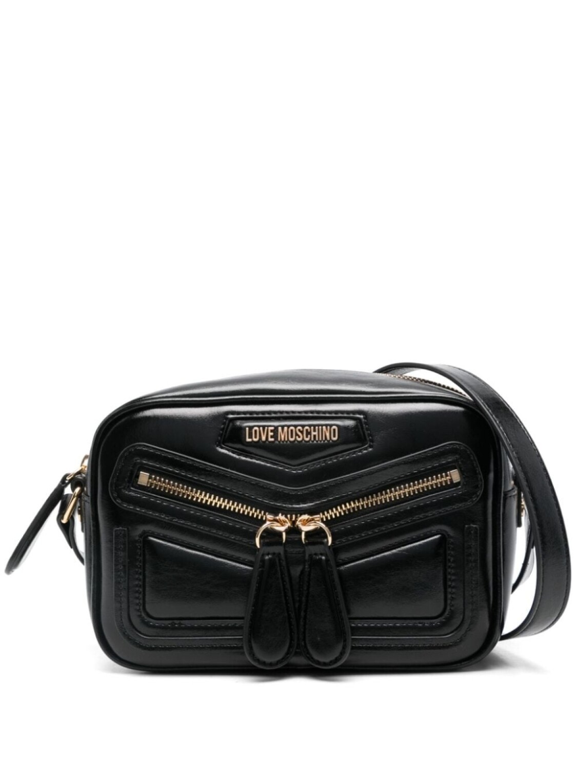 

Love Moschino сумка через плечо со вставками, черный