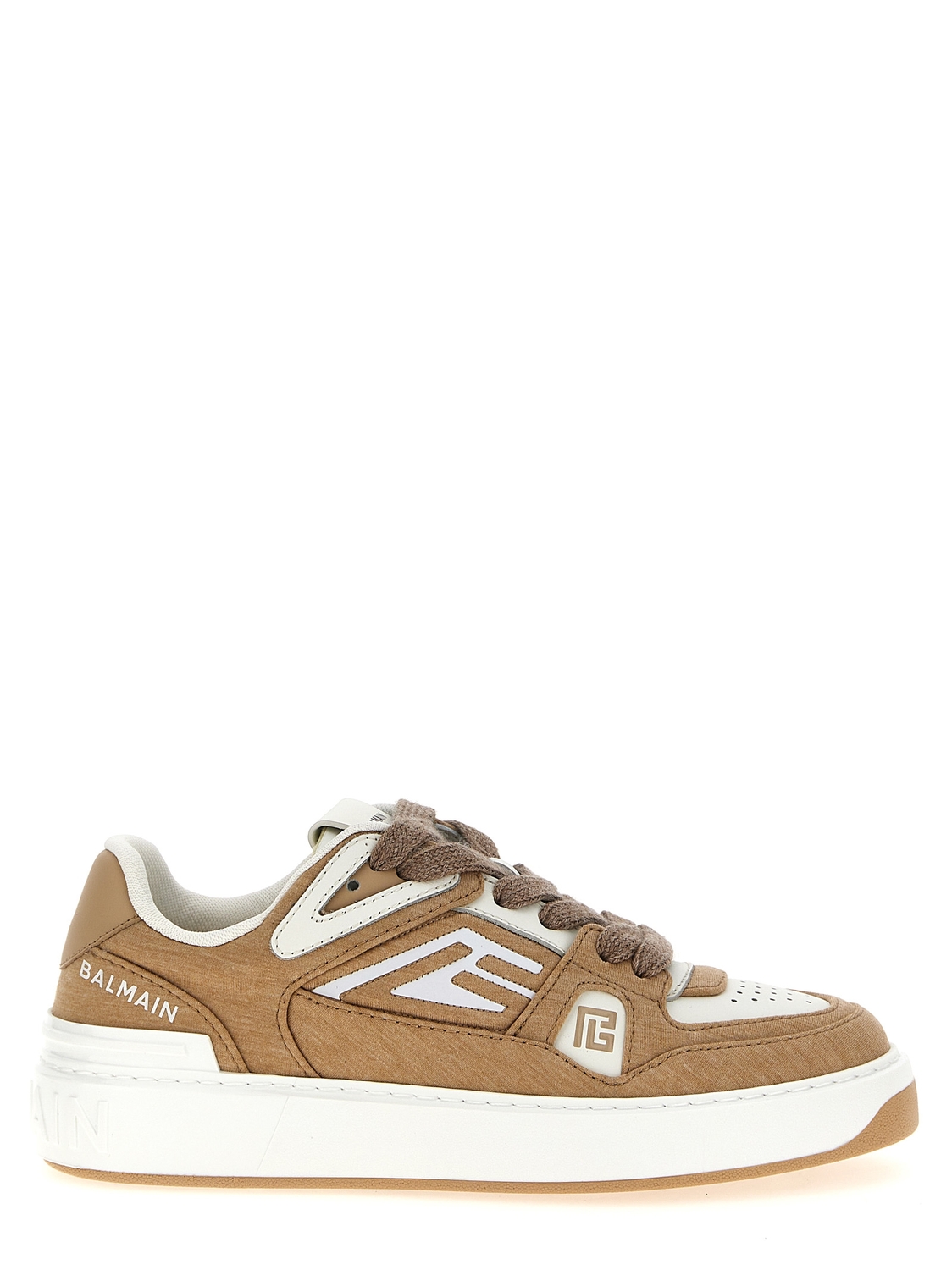 Кроссовки 'B-Court' BALMAIN, бежевый
