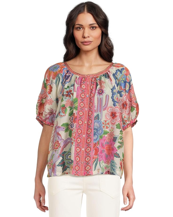

Рубашка Johnny Was Avah Button Down Shirt - Kallie, цвет Kallie