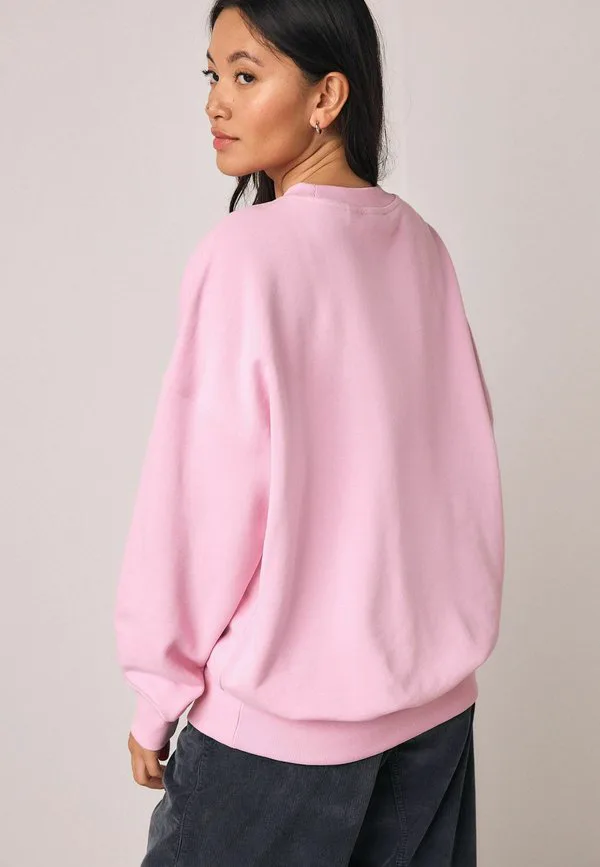 Толстовка с графическим изображением рыбы, украшенной бисером. Next, Pink — фото 2