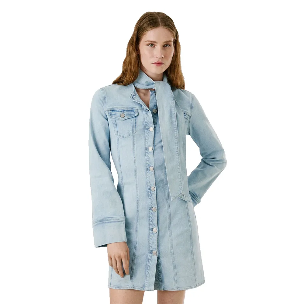 

Платье с длинным рукавом Pepe Jeans Ella Scarf Denim, синий