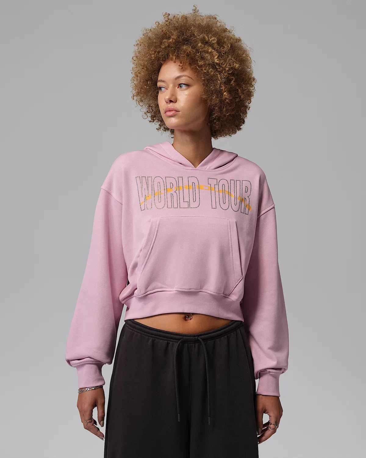 Женская худи-оверсайз Jordan Brooklyn Fleece, Iced Carmine