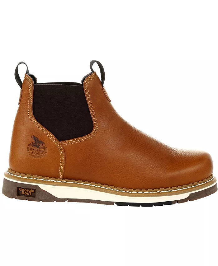 

Мужские рабочие ботинки Chelsea AMP LT Wedge Georgia Boot, коричневый