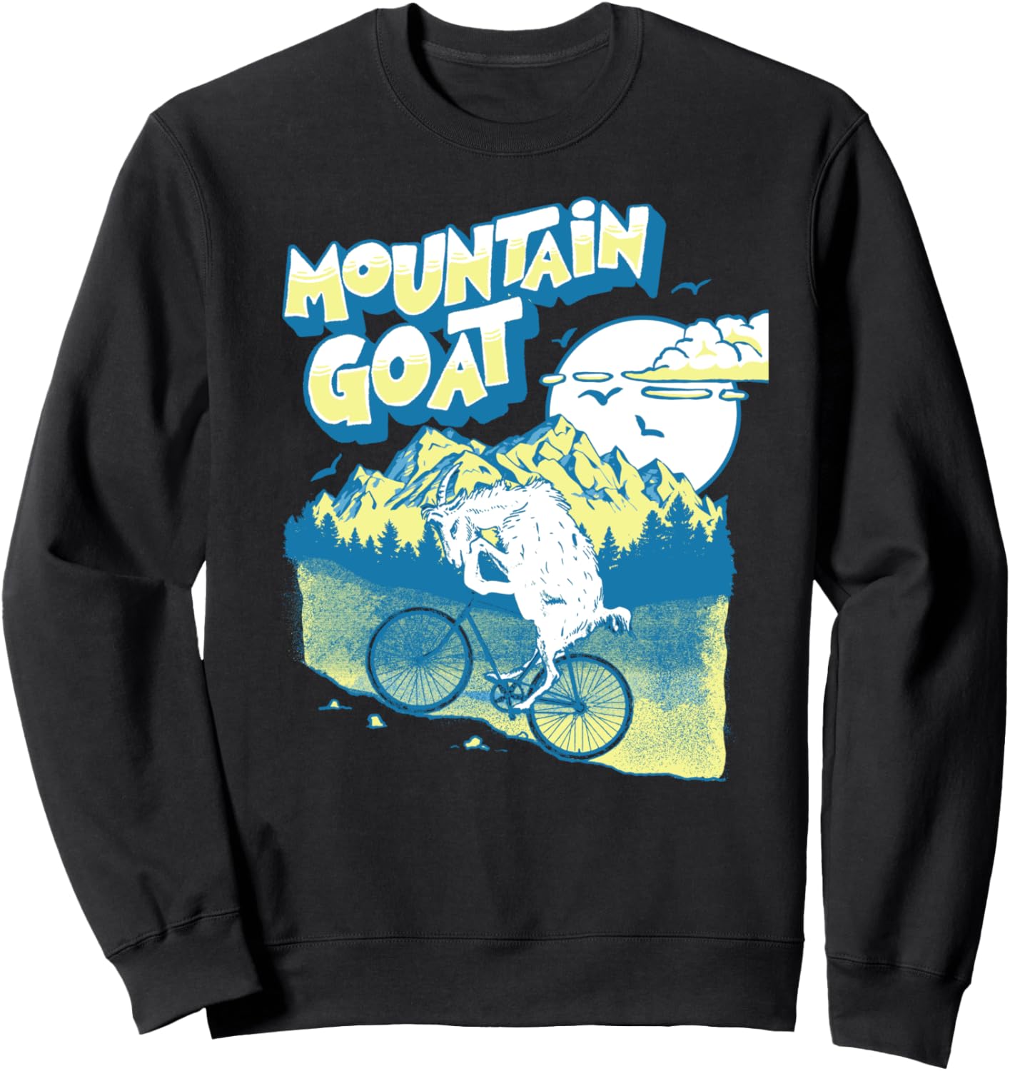

Забавная толстовка с изображением горного козла, велосипедиста и козла в стиле 80-х Giant Step Cycle Gear, черный
