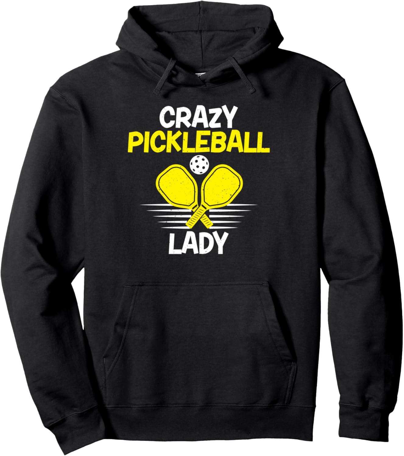 

Худи Сумасшедшая любительница пиклбола Pickleball Gifts & Clothing, черный
