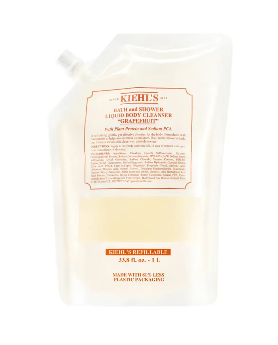 Гель для душа и шампунь с ароматом грейпфрута Pomelo Bath and Shower Liquid Body Cleanser "GAPEFRUIT" 1 л Kiehl'S