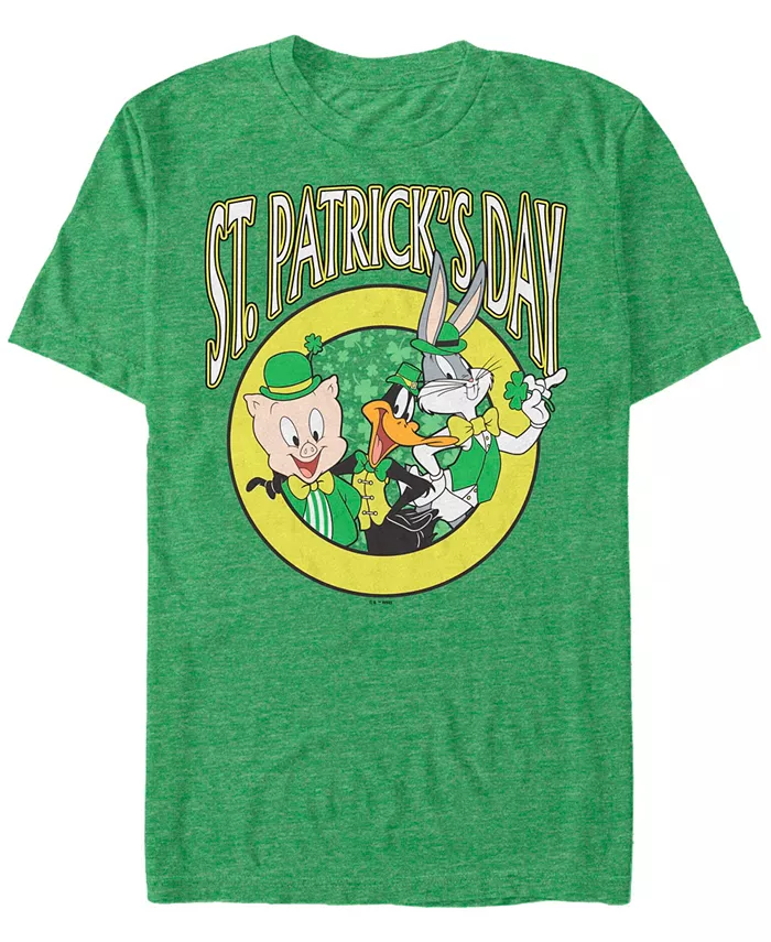 

Мужская футболка с коротким рукавом Looney Team St Pats Looney Tunes, зеленый