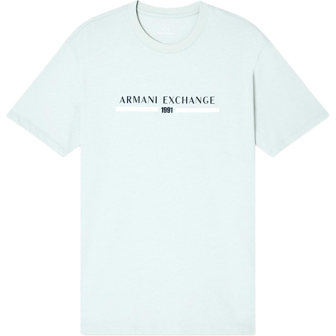 

Футболка из хлопка с логотипом ARMANI EXCHANGE, голубой