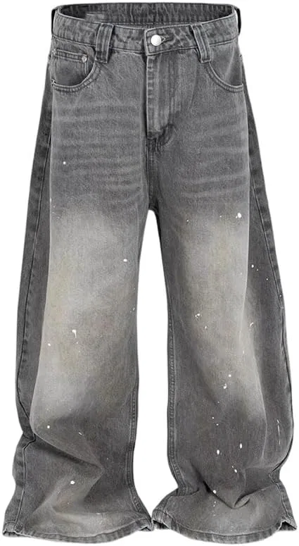 Джинсы унисекс Vintage Washed Denim, серый