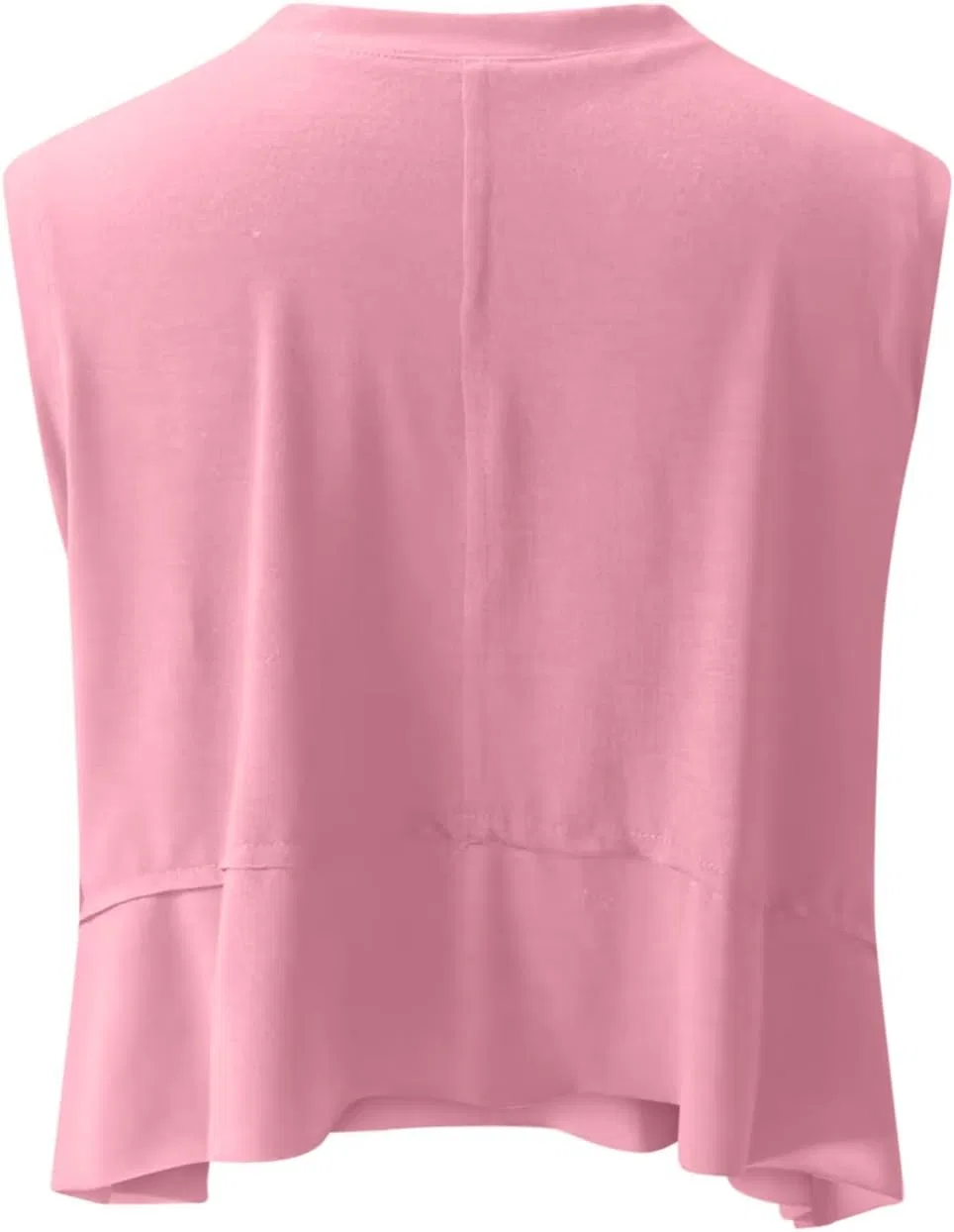 Женский топ для тренировок асимметричный, Generic, D007-pink — фото 4