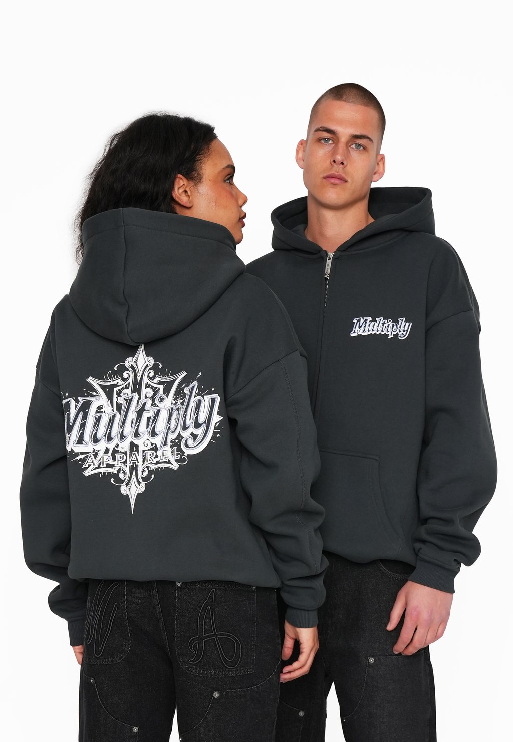 

Толстовка на молнии ZIP ZIG ZAG Multiply Apparel, черный