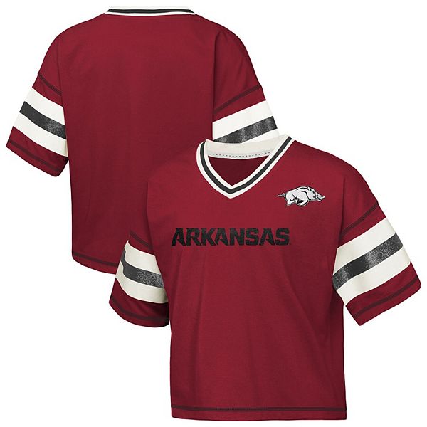 Детская футболка с v-образным вырезом Arkansas Razorbacks Outerstuff — фото 2