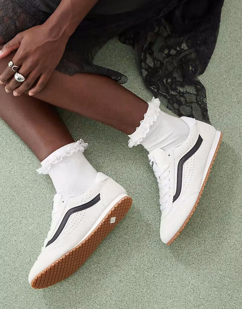 Кроссовки Vans Super Lowpro из замши Terrace в цвете Off-White — фото 3