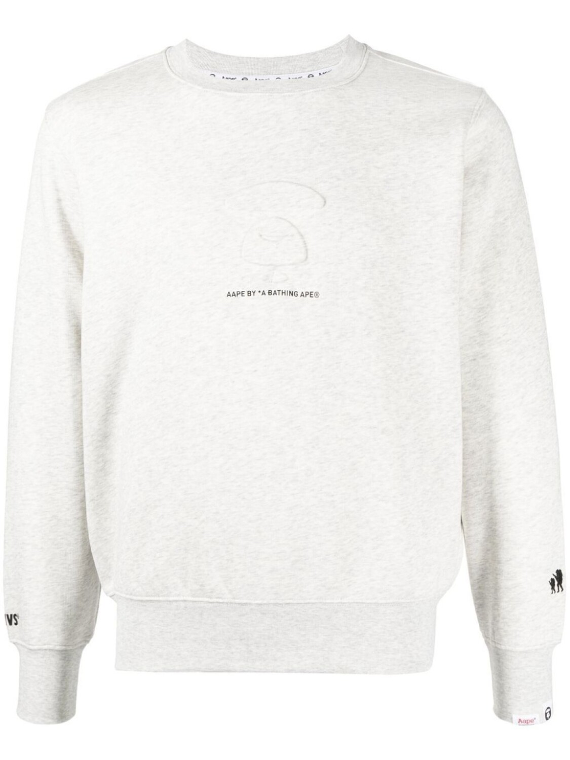 

Толстовка с логотипом AAPE BY *A BATHING APE, серый