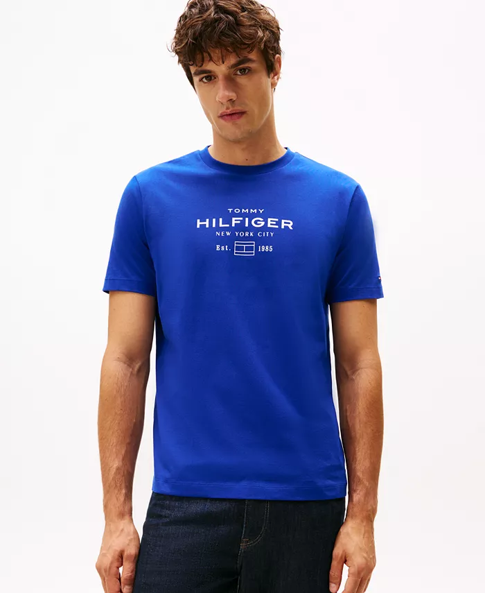 

Футболка Hilfiger Men's Logo Cotton Tommy Hilfiger, белый