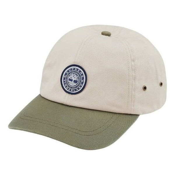 

Бейсболка x timberland 6-panel 'white olive green' Supreme, белый