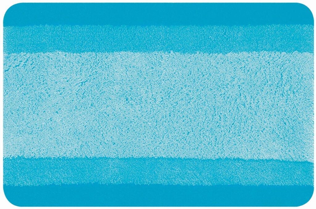 

Коврик для ванной в виде спиреллы | уютная глубокая ворсовая | Нескользящий коврик для ванной | много размеров | можно стирать при 40° | 65х55см | Бирюзовый Spirella, синий