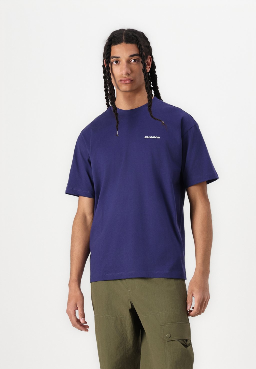 

Базовая футболка LOGO TEE UNISEX Salomon, синий