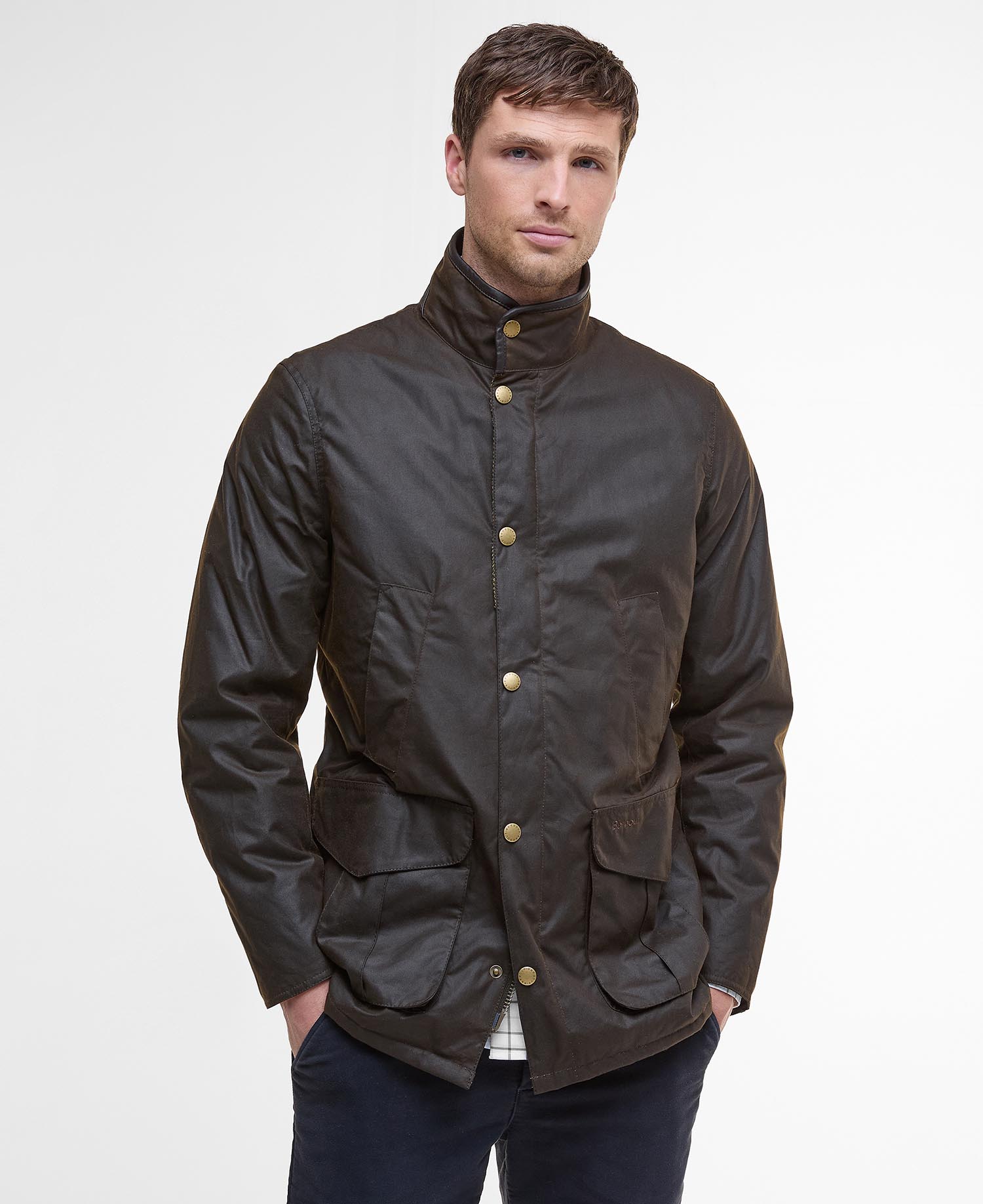 

Вощеная куртка Barbour Hereford, оливковый