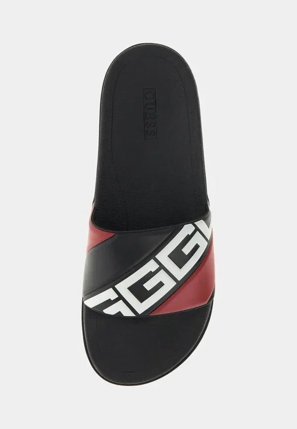 Сандалии-слайды Odent logo sandalen pool slides Guess, бордовый — фото 3