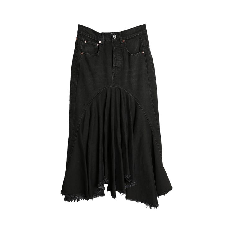 

Юбка Vetements Denim Midi Skirt Black, черный