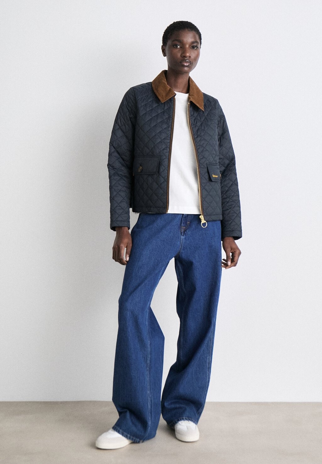 

Светлая куртка Leia Quilt Barbour, темно-синий