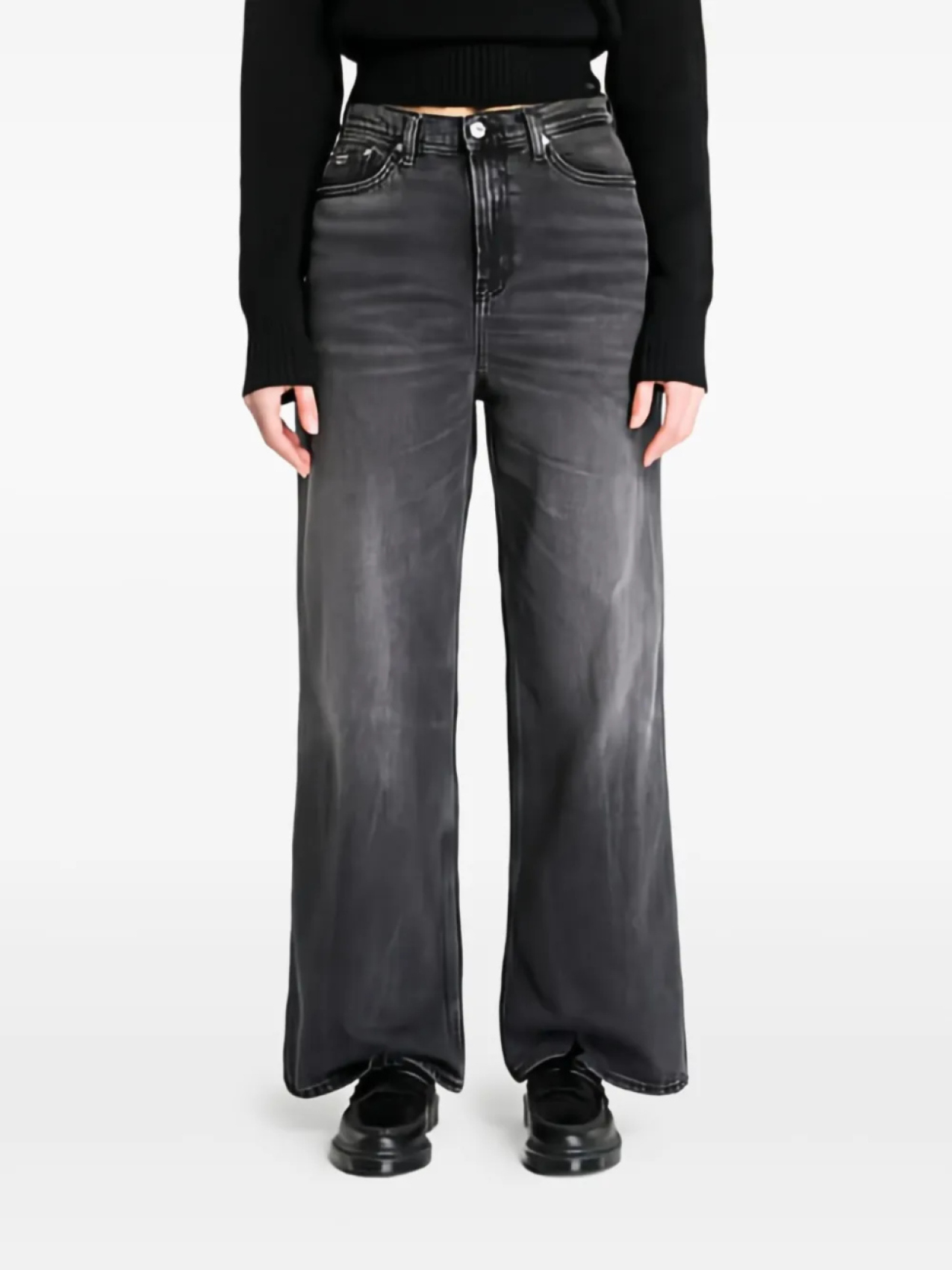 

Широкие джинсы Claire с высокой посадкой Tommy Jeans, серый