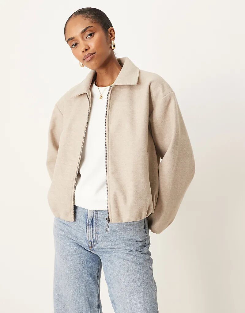 

Куртка-бомбер Vila с текстурой, натуральный меланж, Серый, Куртка-бомбер Vila с текстурой, натуральный меланж