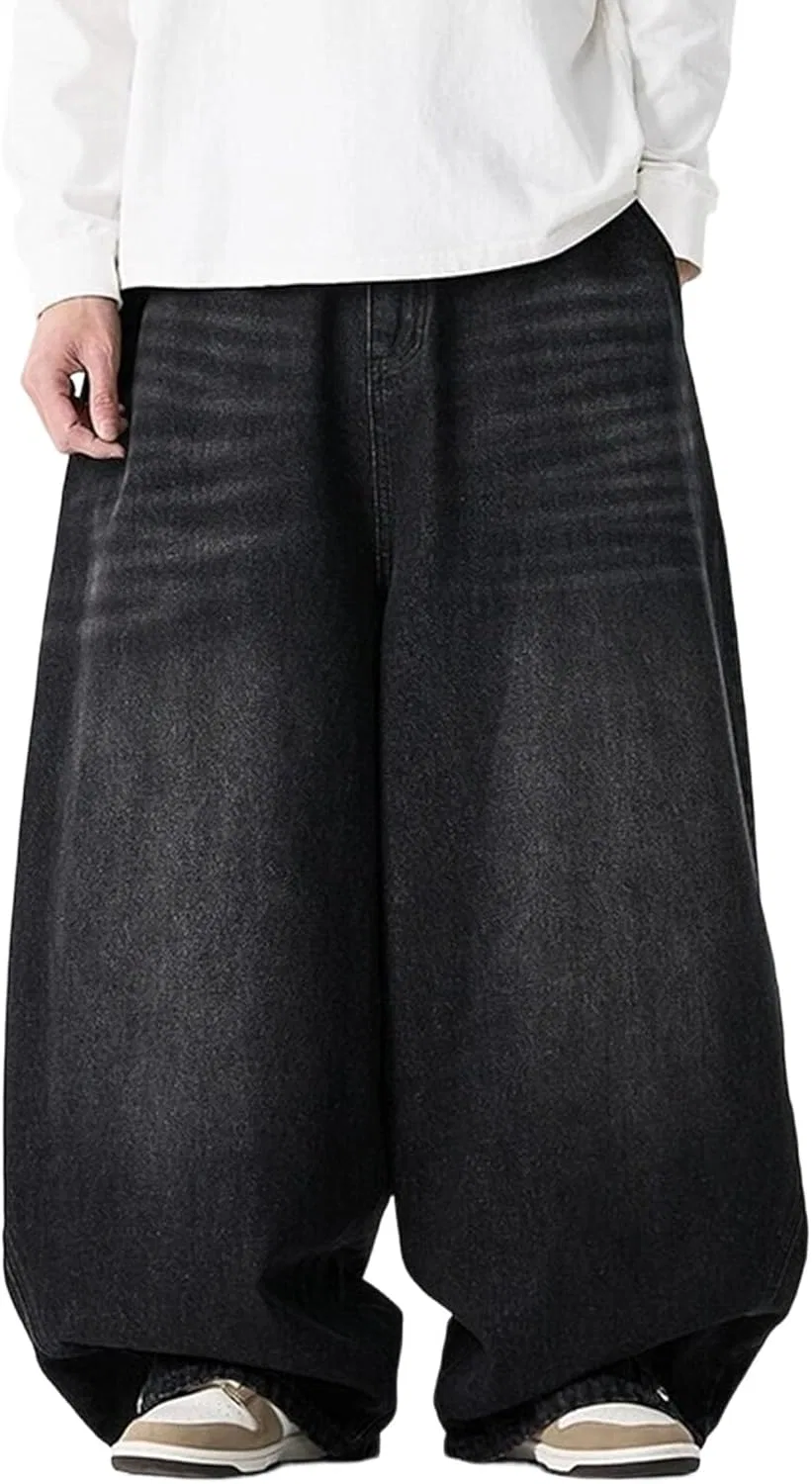 Джинсы карго с рваным декором, Black