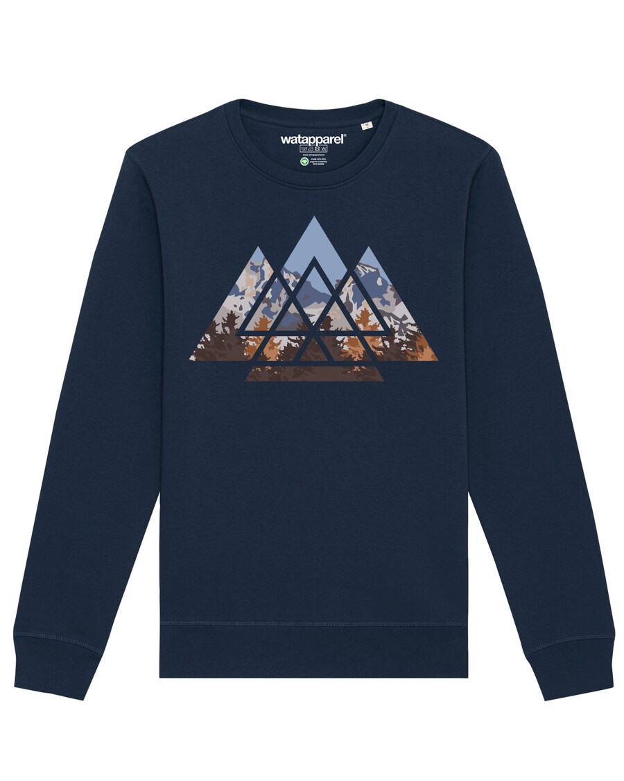 

Толстовка Watapparel Geometric Landscape, темно-синий