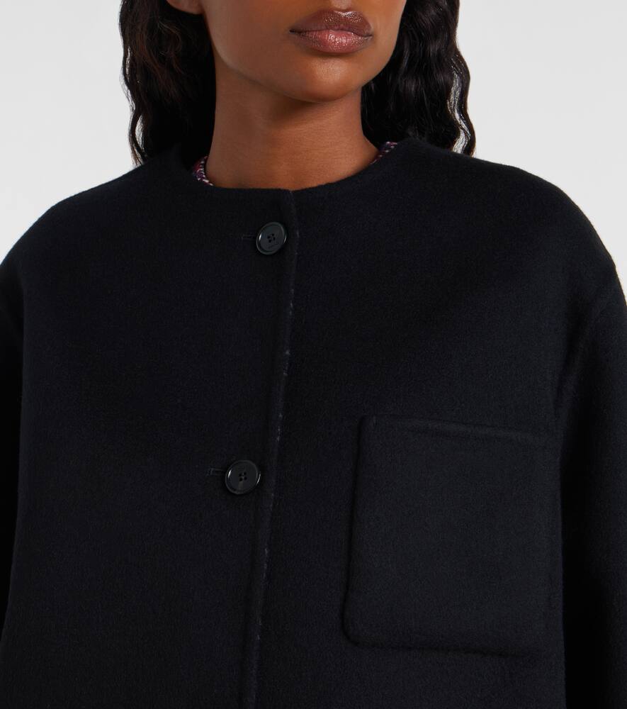 Двусторонняя куртка GG из шерсти Gucci, Black/Grey — фото 4