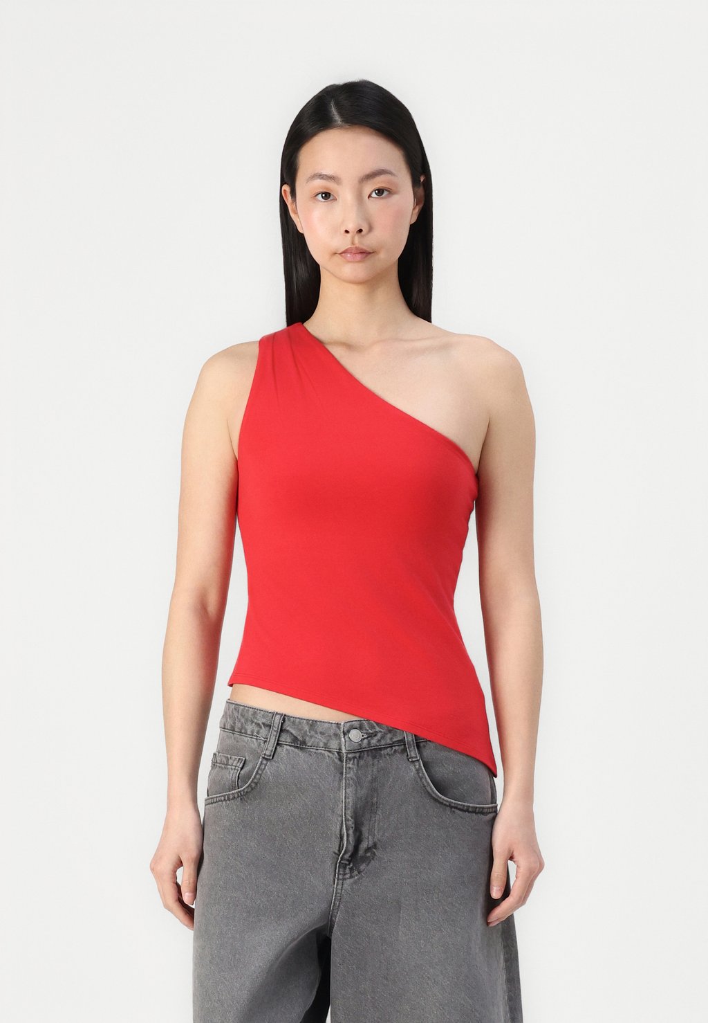 

Топ BARE ONE SHOULDER Hollister Co., красный
