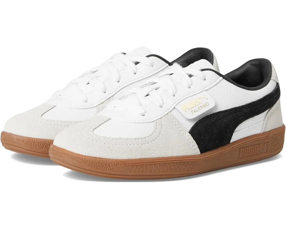 Кроссовки PUMA Kids Palermo (Little Kid), Puma White/Vapor Gray/Gum