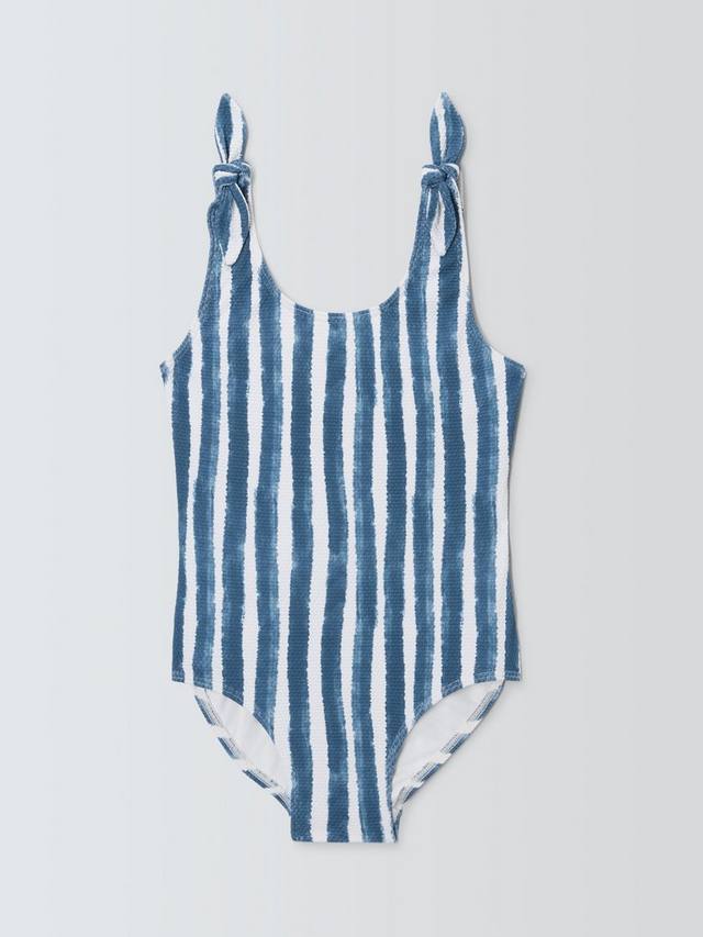 

Детский полосатый купальник John Lewis, Blue