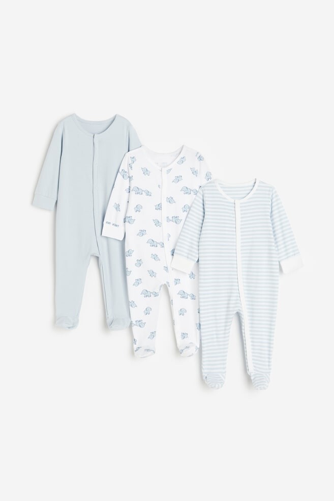 

Упаковка из 3 хлопковых пижам H&M, мультиколор