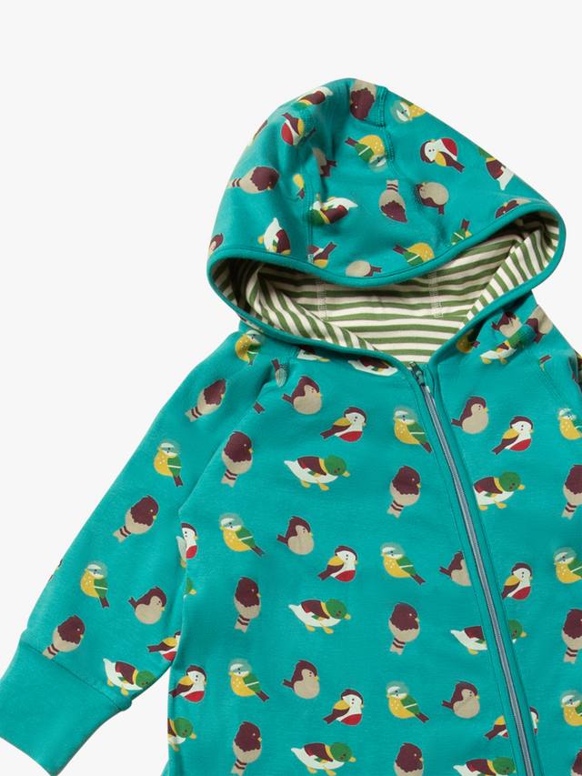 Детское адаптивное реверсивное хлопчатобумажное боди Little Green Radicals, цвет Teal/Multi — фото 2