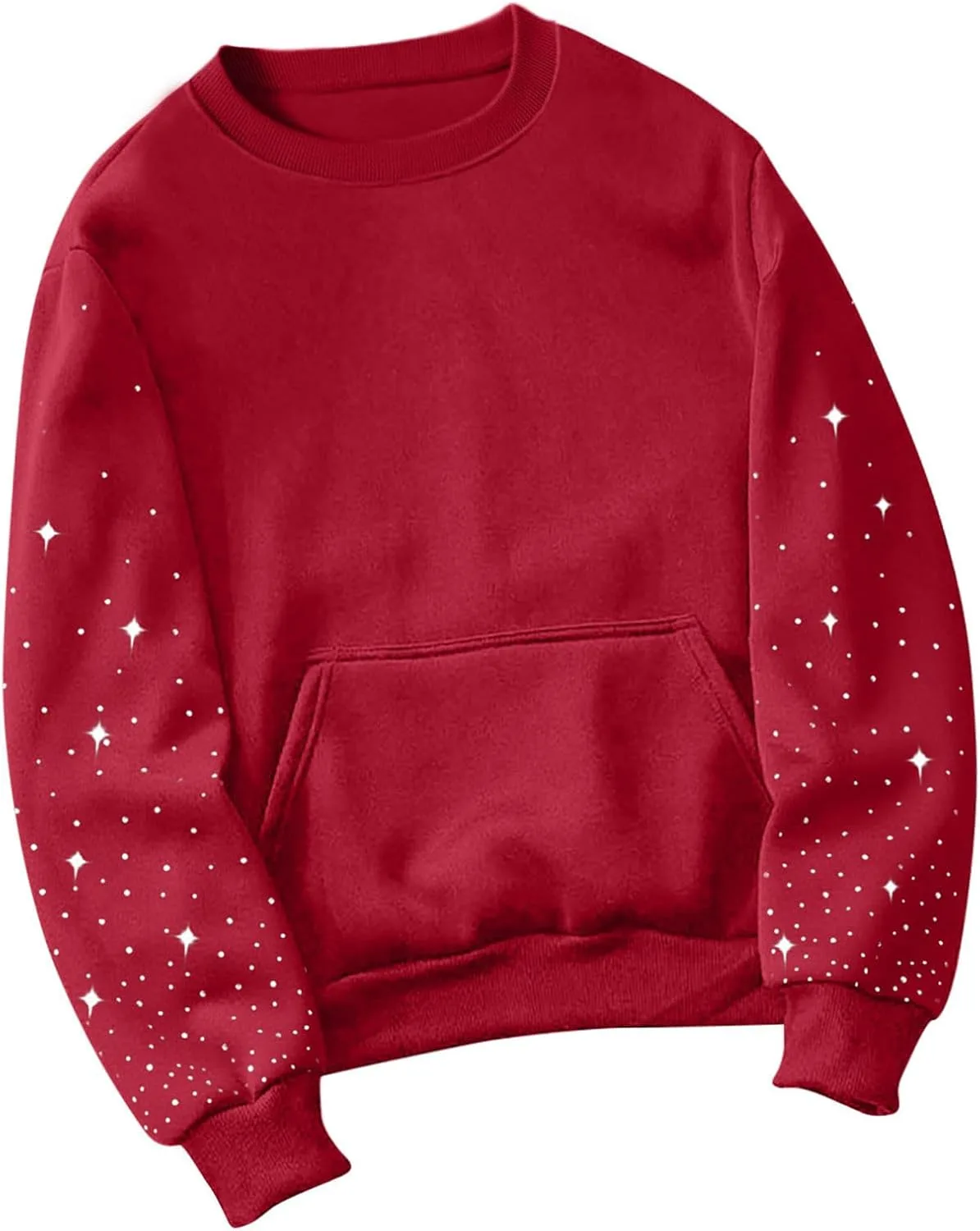 

Xiaojmake свитшот с блестками для женщин, свободный крой, с карманами