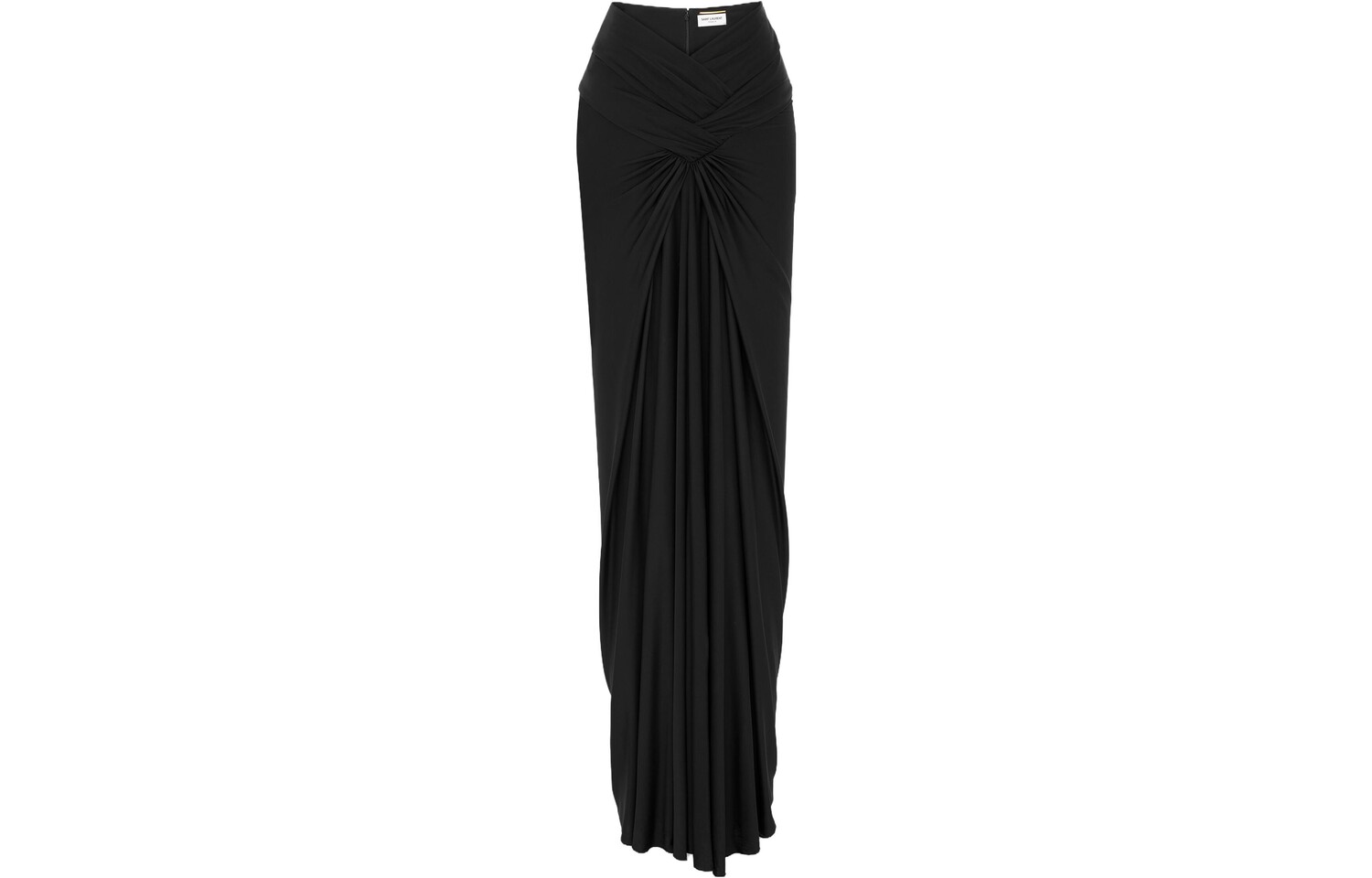 

Повседневная длинная юбка женская черная Saint Laurent